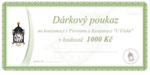 Geschenkgutschein im Preis 1000 CZK
